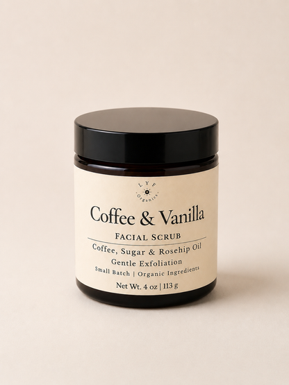 Coffee & Vanilla Facial Scrub | Gentle Exfoliating Face Scrub