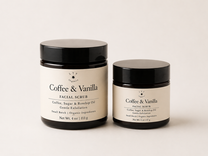 Coffee & Vanilla Facial Scrub | Gentle Exfoliating Face Scrub