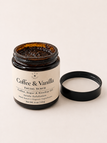 Coffee & Vanilla Facial Scrub | Gentle Exfoliating Face Scrub